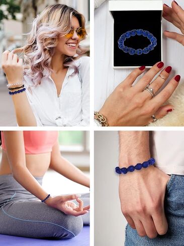 Mandala Crafts Skull Bracelet for Men Women - Howlite Adjustable Skull Mala Beads Tibetan Skull Wrist Mala for Yoga Meditation in Saudi Arabia
