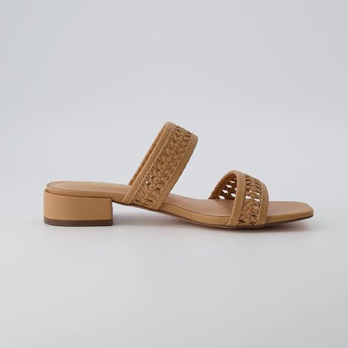CUSHIONAIRE Women's Norma low block heel sandal +Memory Foam and Wide Widths Available in Saudi Arabia