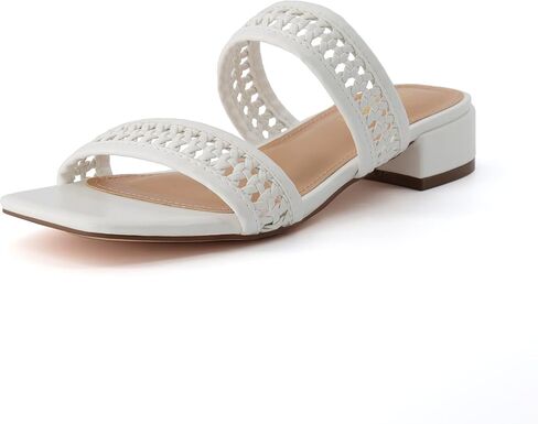 CUSHIONAIRE Women's Norma low block heel sandal +Memory Foam and Wide Widths Available in Saudi Arabia