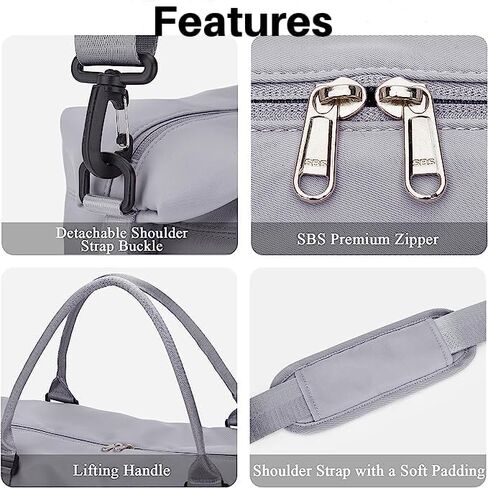 Travel Bag Carry On Travel Bag for Women Men (Gray) in Saudi Arabia