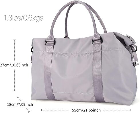 Travel Bag Carry On Travel Bag for Women Men (Gray) in Saudi Arabia