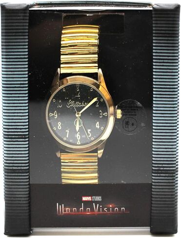 Accutime Kids Wandavision Analog Quartz Wrist Watch with Small Face, Gold Accents for Adult (WDV8000AZ) in Saudi Arabia