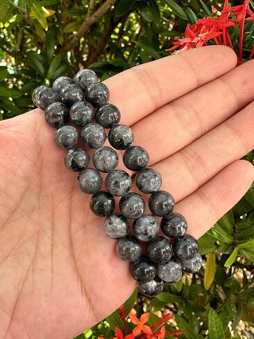 GAF TREASURES سوار من الخرز الكريستالي، سوار من الأحجار الكريمة الأصلية بالجملة، سوار كريستال للشفاء، هدية للرجال والنساء in Saudi Arabia