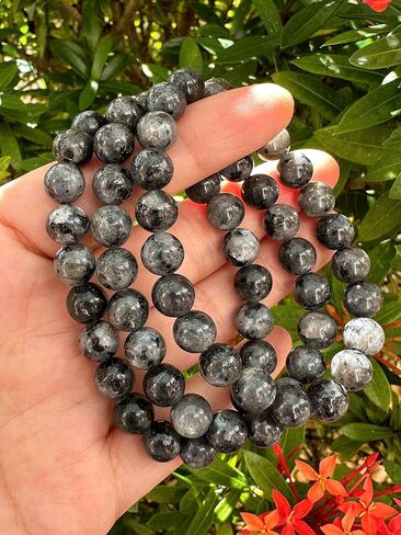 GAF TREASURES سوار من الخرز الكريستالي، سوار من الأحجار الكريمة الأصلية بالجملة، سوار كريستال للشفاء، هدية للرجال والنساء in Saudi Arabia
