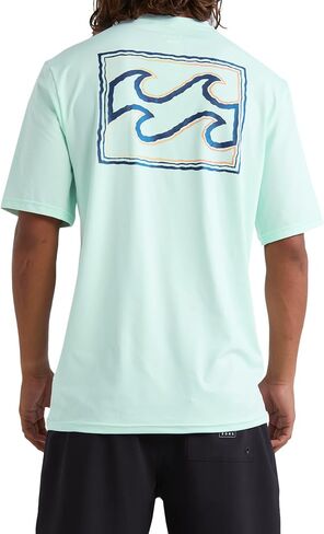 Billabong Men's Standard Crayon Wave Loose Fit Short Sleeve Rashguard in Saudi Arabia