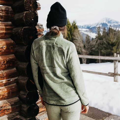 Burton AK Baker Hi-Loft 1/4-Zip Fleece Jacket - Women's Hedge Green, M in Kuwait