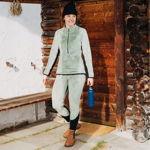 Burton AK Baker Hi-Loft 1/4-Zip Fleece Jacket - Women's Hedge Green, M in Kuwait