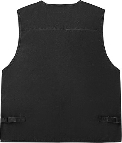 Ziker Men's Fishing Vest Outdoors Travel Work Photography Journalist Cargo Vest Jacket with Multi Pockets in Saudi Arabia