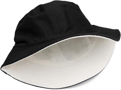 قبعة سادبيك الصلبة اللون دلو للنساء الرجال، قابلة للعكس القطن الصيف الشمس شاطئ الصيد كاب in Kuwait