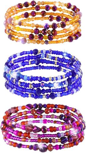 ELABEST Shiny Big African Waist Beads Belly Bead Waist Chain Beach 3PCS Waist Jewelry Body Accessories Women in Kuwait