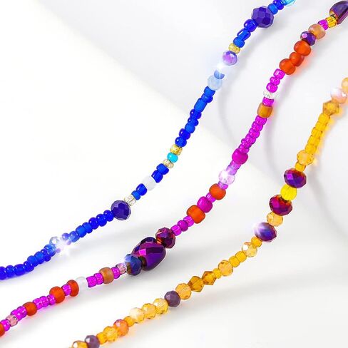 ELABEST Shiny Big African Waist Beads Belly Bead Waist Chain Beach 3PCS Waist Jewelry Body Accessories Women in Kuwait