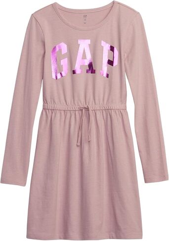 فستان GAP للفتيات بأكمام طويلة وشعار مقاس واحد in Kuwait