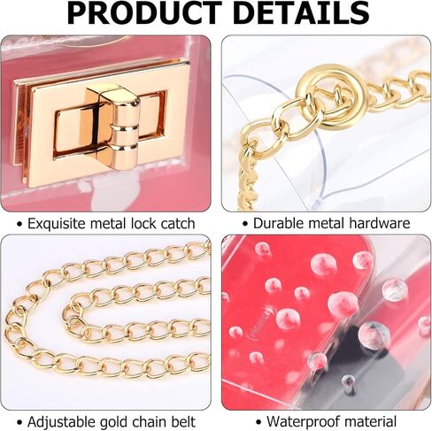 محفظة شفافة للنساء، حقيبة شفافة تمر بالجسم معتمدة من الاستاد للنساء في الحفلات الرياضية in Kuwait