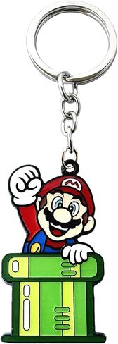 Twin Six Supe Mario Keychain, Anime Cartoon Cosplay Zinc Alloy Key Chains, Gifts for Women, Men, Girls and Boys in Kuwait