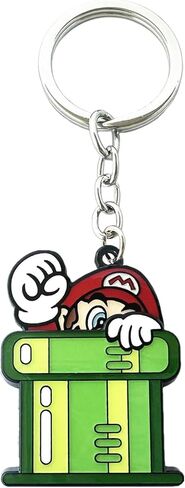 Twin Six Supe Mario Keychain, Anime Cartoon Cosplay Zinc Alloy Key Chains, Gifts for Women, Men, Girls and Boys in Kuwait