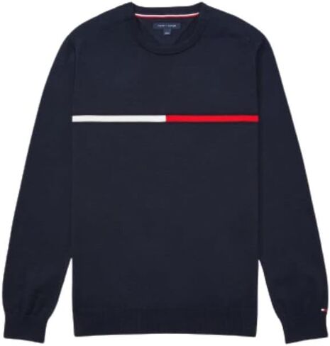 Tommy Hilfiger Men's Adaptive Logo Stripe Sweater in Saudi Arabia