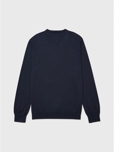 Tommy Hilfiger Men's Adaptive Logo Stripe Sweater in Saudi Arabia