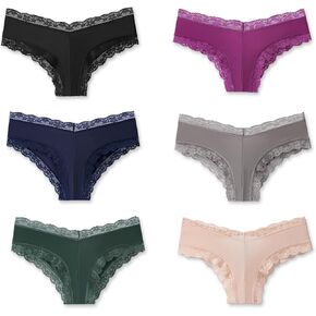 ملابس داخلية نسائية من Bolivelan من الدانتيل على شكل حرف V متقاطعة من الخلف 6 قطع in Kuwait