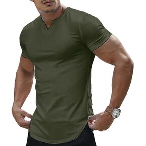 SEGANUP Men’s Short Sleeve T-Shirts Casual Regular Fit V Neck Fashion Sport Basic Tee Shirts Top
