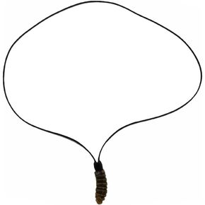 Treasure Gurus 3" Real Rattlesnake Tail Rattle Pendant Leather Necklace in Saudi Arabia
