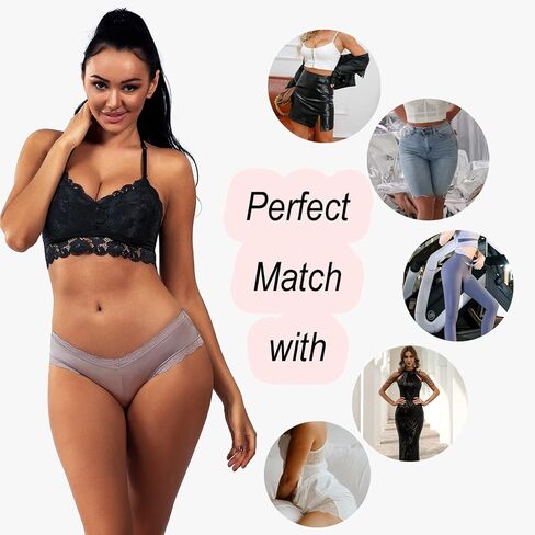 ملابس داخلية نسائية من Bolivelan من الدانتيل على شكل حرف V متقاطعة من الخلف 6 قطع in Kuwait