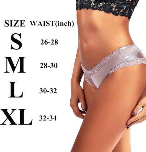 ملابس داخلية نسائية من Bolivelan من الدانتيل على شكل حرف V متقاطعة من الخلف 6 قطع in Kuwait