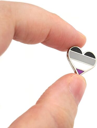 دبوس ايس جنسي على شكل قلب، دبوس مينا صغير لتزيين الملابس والحقائب in Kuwait