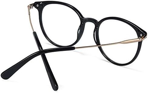 ZENOTTIC Round Optical Glasses Transparent Frame Clear Lens Eyewear Non-prescription Eyeglasses for Women in Saudi Arabia