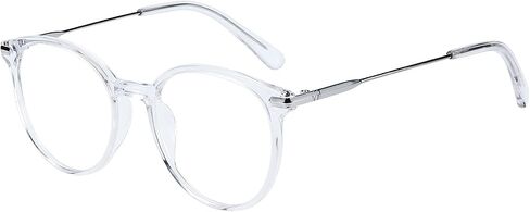 ZENOTTIC Round Optical Glasses Transparent Frame Clear Lens Eyewear Non-prescription Eyeglasses for Women in Saudi Arabia