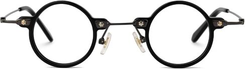Zeelool Vintage Round Glasses Frame for Women with Non-prescription Clear Lens Burgess ZJGX308401 in Saudi Arabia