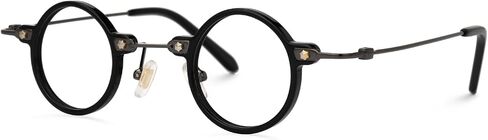 Zeelool Vintage Round Glasses Frame for Women with Non-prescription Clear Lens Burgess ZJGX308401 in Saudi Arabia
