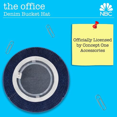 Concept One The Office Dunder Mifflin Bucket Hat, Packable Travel Hat, Wide Brim Summer Hat in Saudi Arabia