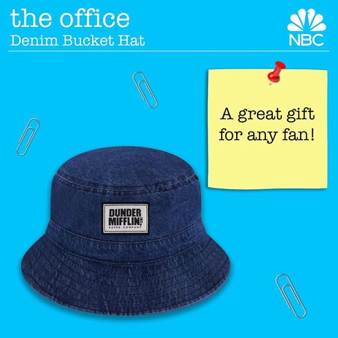 Concept One The Office Dunder Mifflin Bucket Hat, Packable Travel Hat, Wide Brim Summer Hat in Saudi Arabia
