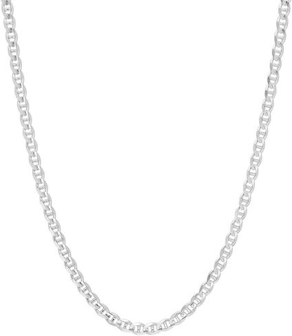 قلادة بسلسلة مرساة من الفضة الإسترليني عيار 925 مقاس 4 مم in Kuwait