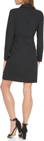 Tommy Hilfiger Women's Petite Jacket Dress Knee-Length Long Sleeve Faux Wrap Novelty in Saudi Arabia