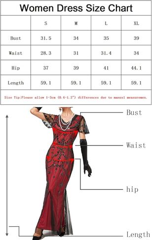 Women Evening Floral Dress 1920s Sequin Flapper Cocktail Mermaid Formal Gown with 20s Gatsby Accessories Set in Saudi Arabia