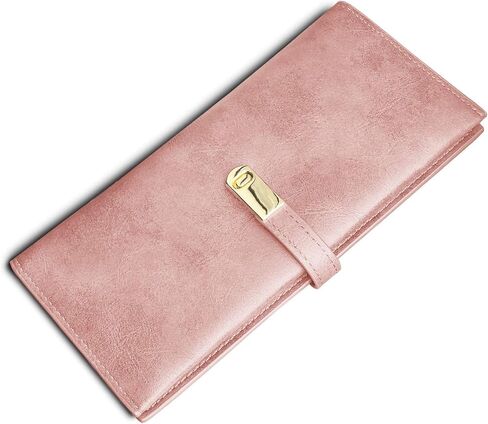 AOXONEL Womens Slim Wallet RFID Ladies Wallets Long Bifold Thin Skinny,Magnetic Closure in Kuwait