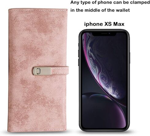 AOXONEL Womens Slim Wallet RFID Ladies Wallets Long Bifold Thin Skinny,Magnetic Closure in Kuwait