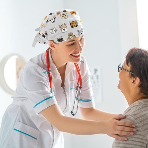 قبعة عمل نسائية مع زر وربطة عنق، شعر طويل مع شريط شعر كوالا لطيف على شكل شجرة آيس كريم بطيخ in Kuwait