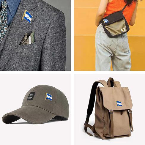 stidsds Nicaragua Flag Pin - Nicaragua Flags Pins Lapel Nicaraguans Flag Enamel Lapel Pin Men Women Suit & Waving Patriotic Metal Badge Souvenir Hat Backpacks Decoration(4 Pack) in Kuwait