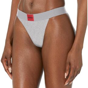 HUGO Women's Square Logo Cotton String Thong