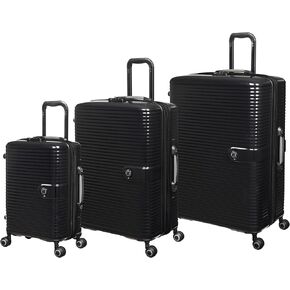 it luggage Helixian 3 Piece Hardside 8 Wheel Expandable Spinner, Wine Red, 3 Pc Set