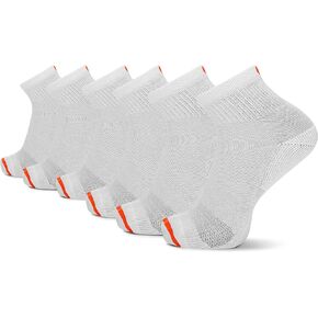 Merrell Cushioned Cotton, Ankle-White (6 Pairs), Small-Medium in Saudi Arabia