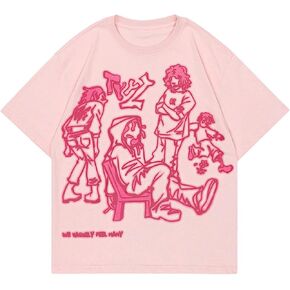 Vamtac Oversized Graphic Tees Y2k Vintage Tees for Men Women Streetwear Unisex T Shirts in Saudi Arabia