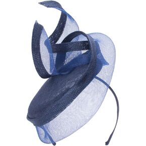 Lawliet Women Derby Sinamay Fascinator Wedding Occasion Hat Headband Headpiece T433