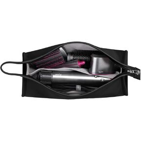 حقيبة سفر من جلد البولي يوريثان من Buwico، حقيبة تخزين محمولة لطراز Dyson Airwrap Styler/Shark Airwrap، مقاومة للماء ومضادة للخدش والغبار والصدمات، منظم حماية للسفر، حقيبة سفر لسمك القرش Flexstyle