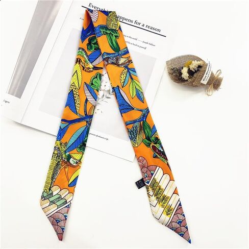 QTMY 4 Pack Purse Scarf for Bags Silk Head Scarf for Hair Handbag Women Scarfs Band Hair Neck Scarves Fashion Gifts,18-4 in Kuwait
