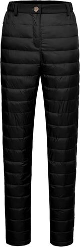 سروال منتفخ خفيف الوزن للسيدات من Little Donkey Andy، سروال منتفخ مبطن وعازل للتزلج لثلج الشتاء in Kuwait