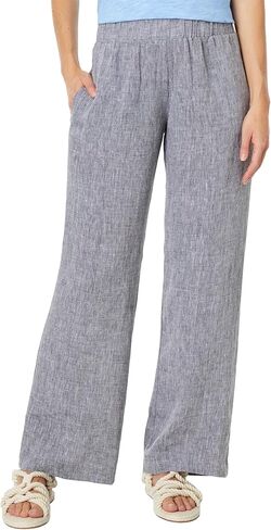 Elliott Lauren Washed Linen - Wide Leg Pull-On Pants in Saudi Arabia