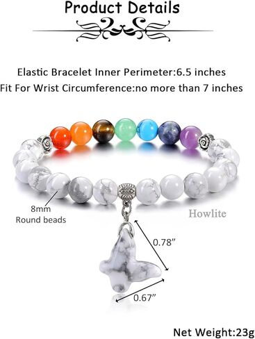 PESOENTH 7 شقرا أساور للنساء جمشت شفاء بلورات حجر الخرز سوار المرأة الأحجار الكريمة الطبيعية اليوغا الريكي سوار مطرز مع فراشة محظوظ سحر المجوهرات الهدايا in Kuwait